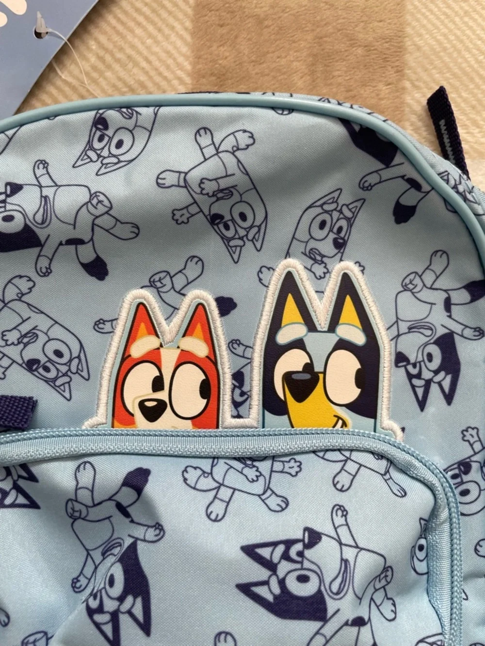 NWT Light Blue Mini Kids Bluey and Bingo Backpack